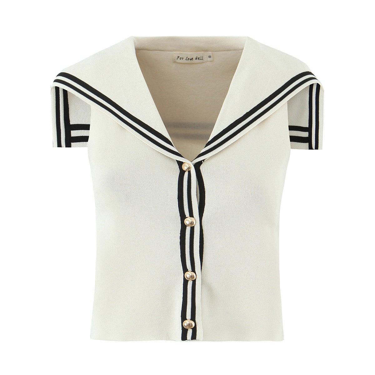 Childhood cartoon embroidered checkered design loose short sleeved shirt